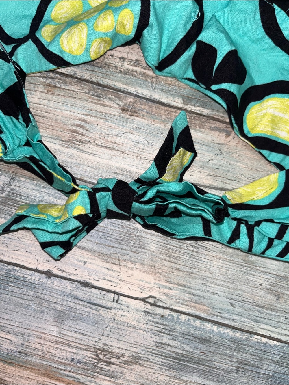 Zara Floral Halter Crop Top Green Tie Neck Open Back Summer Resort Size S - Picture 5 of 8